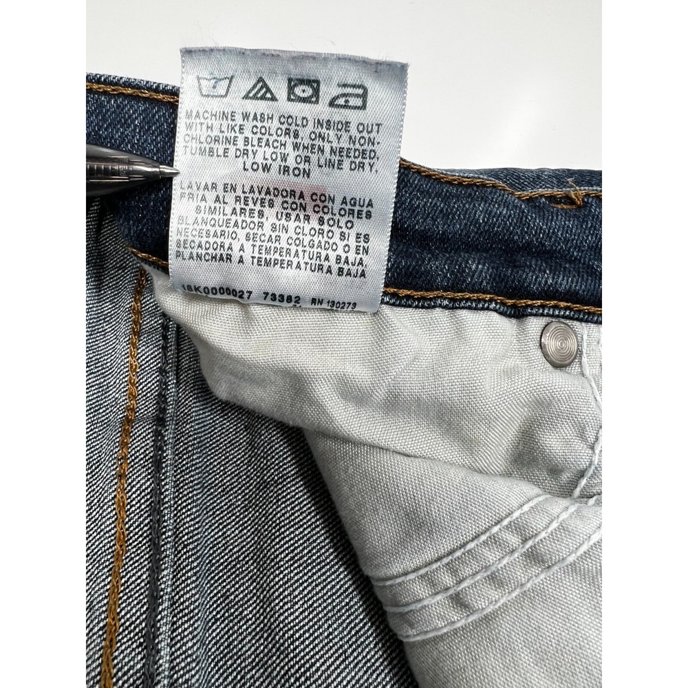 Wrangler Dark Wash Relaxed Fit Cotton Polyester Jeans Work Christmas Mens 36x30 - Picture 12 of 12
